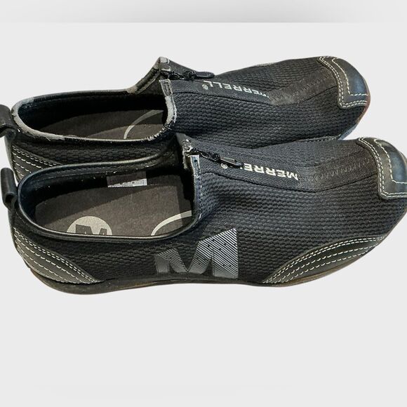 Merrell Barrado Leather Black Performance Zip J73426 - Picture 1 of 8